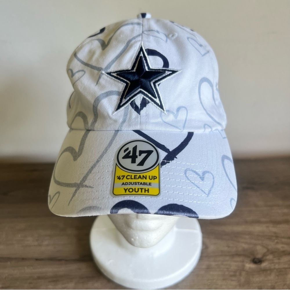 ‘47 Adore Dallas Cowboys Clean Up Youth Adjustable Hat SKU#H2420